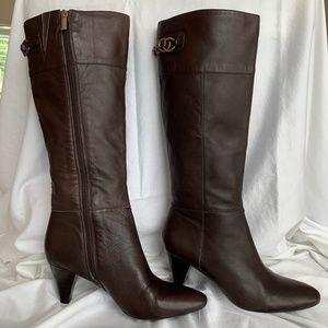 Bandolino Pardey Leather Dress Boots 8-1/2